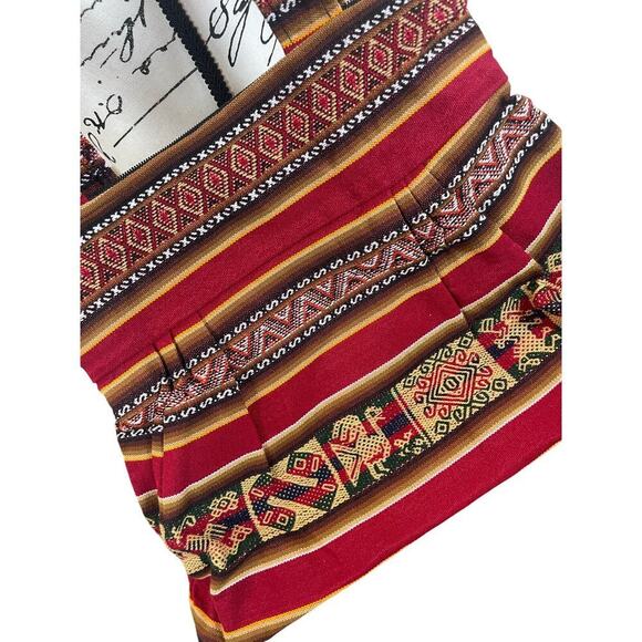 BOHEMIAN INKA TRIBAL SHOULDER BAG MULTICOLOR EMBROIDERED HANDMADE - Picture 11 of 12